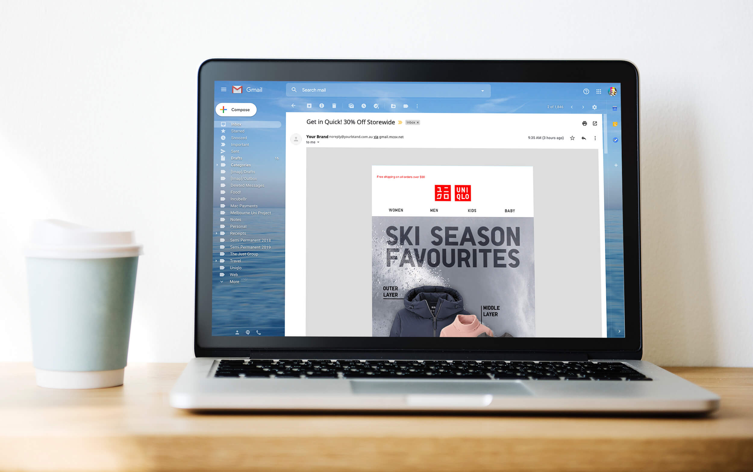 Uniqlo Email Design - Ski Season Favourites