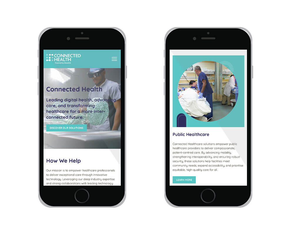 Connected Health Website Design