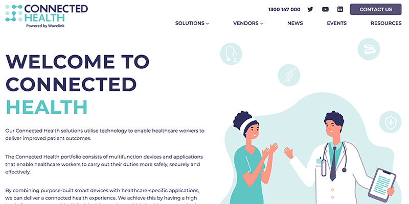 Connected Health Website Design